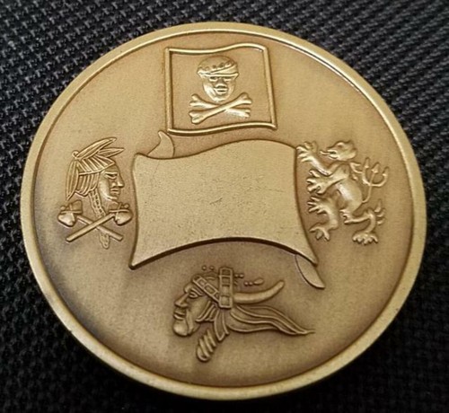 US Navy Seal Team Seis DEVGRU Challenge Moneda v3 Color en Versión Bandera - Imagen 2 de 2