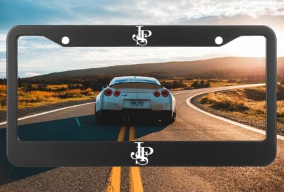 Custom Laser Engraved Black License Plate Frame Aluminum - Lotus Esprit JSP