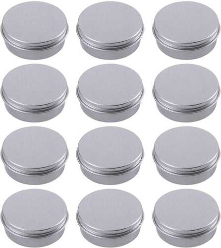 1 Unze Aluminium Dose Glas Nachfüllbar Behälter 30ml Aluminium Schraubdeckel Rund Dose
