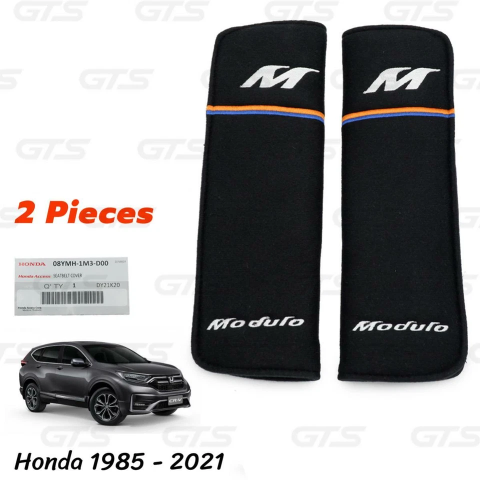 Seat Belt Cover Pair For Honda Civic City Accord Jazz CR-V HR-V Brio 1985 2021 Foto 3 de 4