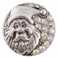 Snap Jewelry Christmas Santa Claus Rhinestone 18-20mm Ginger Charms Accessories