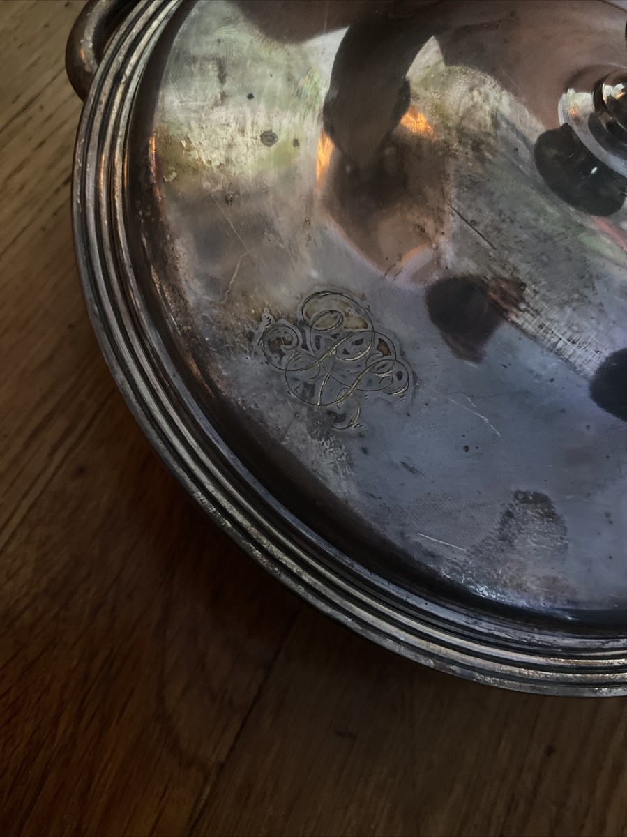 Antique R. Wallace Silver Soldered 6 Inch 070 Handles Serving Lid