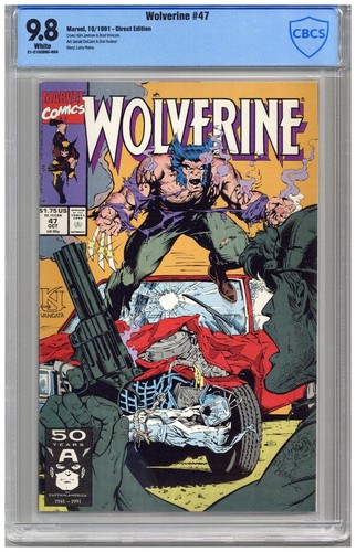 Wolverine  # 47   CBCS   9.8   NMMT   White pages   10/91  Direct Edition  See p
