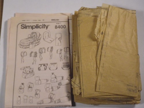 S-8400 Diaper Cover Bottle Cover Rattle Hat Sewing Pattern Simplicity - Picture 3 of 4