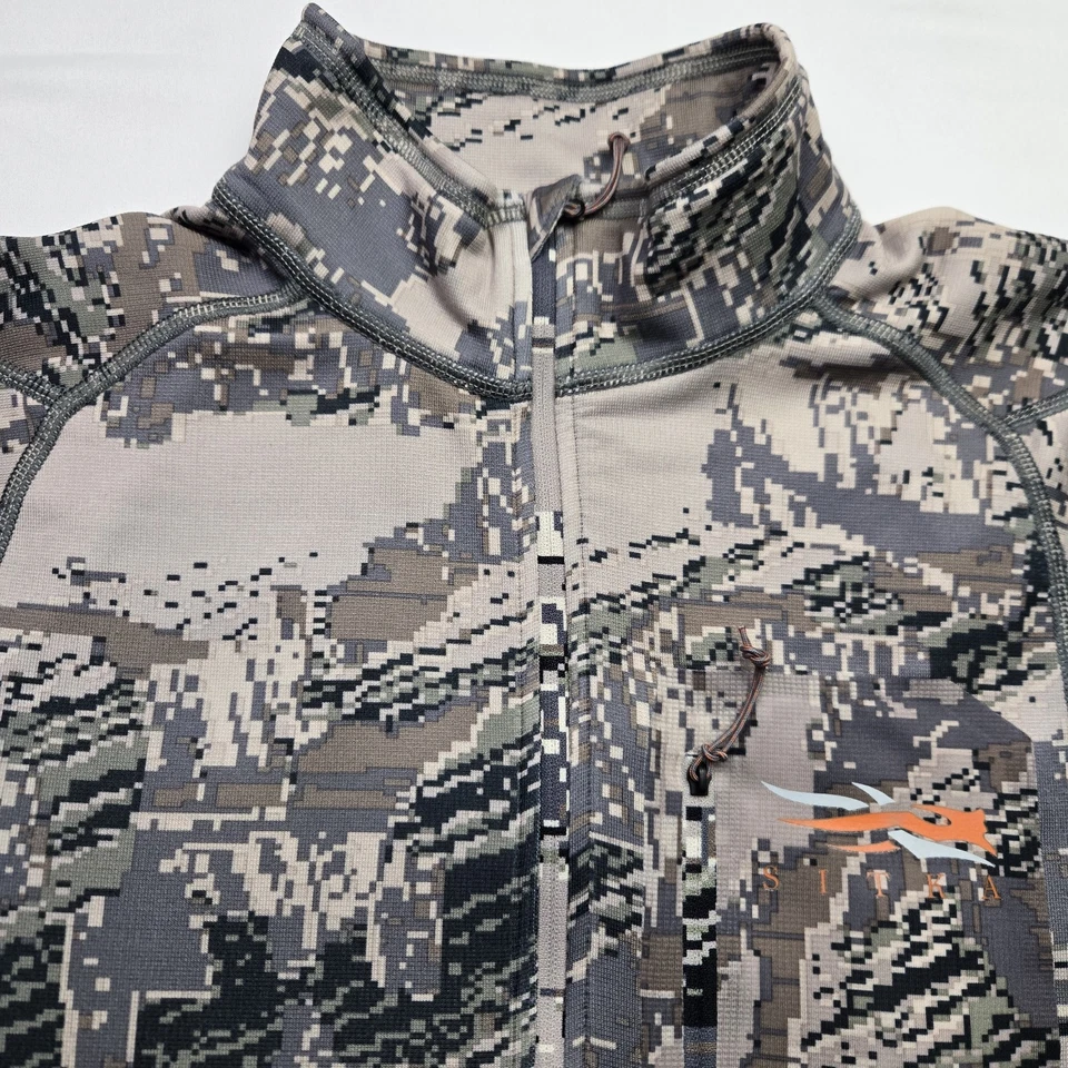Mens SITKA Core Midweight Zip T - Polygiene 1/4 Zip - Large - Image 2 of 4