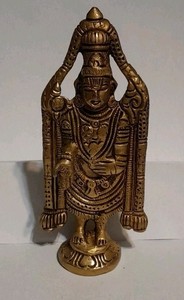 Brass Tirupati Bala Ji 5 Inch for Home Temple Decor
