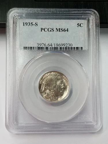 1935 S Buffalo Nickel 5C PCGS MS64