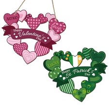 Valentine's Day Door Decorations St. Patrick's Wall Decor Double-Sided Love