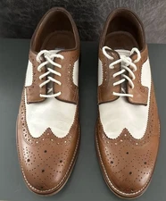 Johnston & Murphy Men's Leather Oxford Shoes, Brown, Size 7, Wingtip
