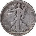 1921 50c Walking Liberty Half Dollar ~ VG Details