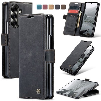 For Samsung Galaxy Z Fold 7 6 5 5G Wallet Card Case Magnetic Leather Flip Cover