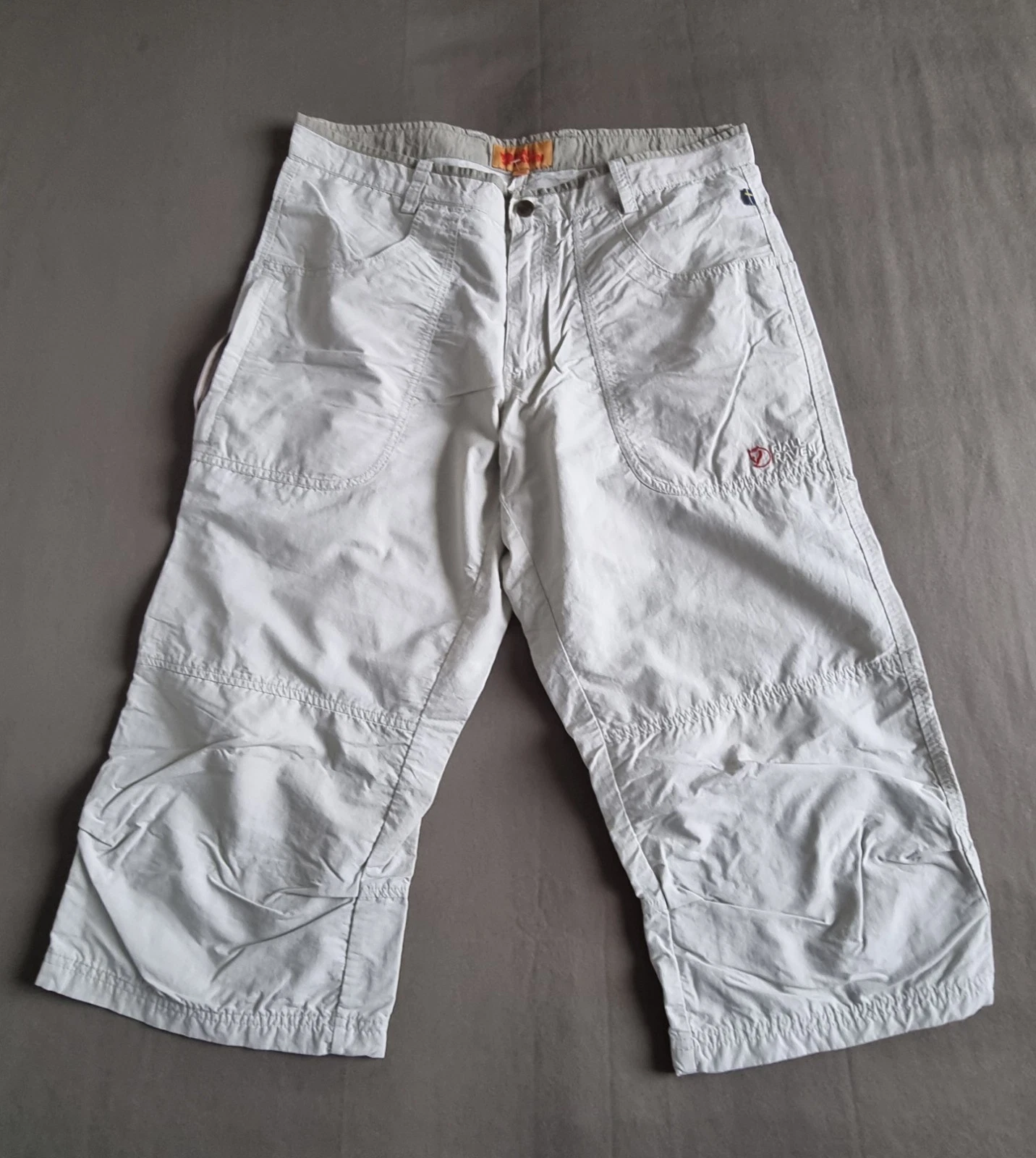 Fjallraven Hiking Outdoor Long Shorts Lightweight Ivory Size 48 / W 32 in