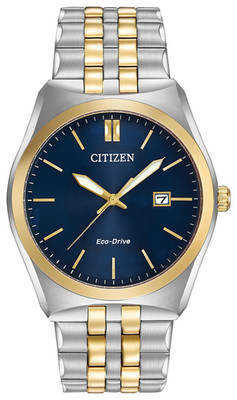 NEW Citizen Corso Men's Watch Eco-Drive Two Tone Steel 10ATM 40mm BM7334-58L