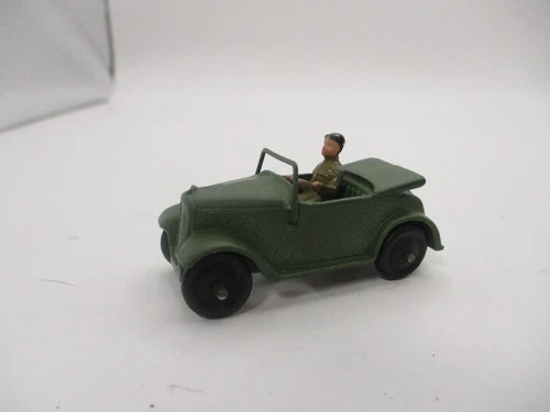 VINTAGE DINKY TOYS  #152c  AUSTIN  SEVEN STAFF CAR W/DRIVER  CODE 3 RESTORED.