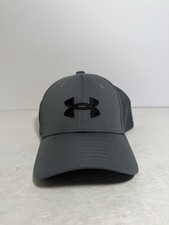 Under Armour 1376708 Boys' Small Blitzing Fitted Cap, Pitch Gray/Black