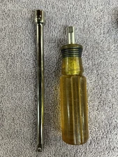 Craftsman 43351 V 1/4” Drive Stubby Socket Driver Ext & 43531 H 1/4” 6” Std. Ext