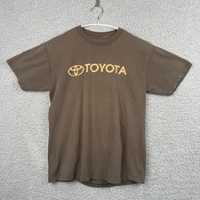 Vintage Y2K Toyota Land Cruiser GSMTR Event Promo T Shirt Brown Men’s Size L