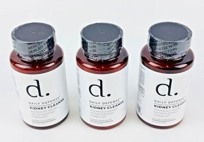 Daily Defense  Kidney Support Supplement Kidney Cleanse EXP 08/27 3 PACK