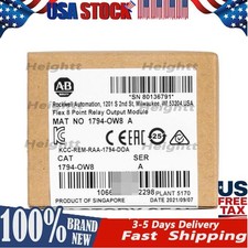 New Factory Sealed 1794-OW8 SER A Flex 8 Point Relay Output Module 1794OW8