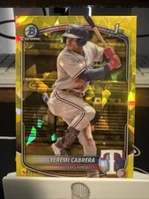 2025 Bowman Chrome 1st Yeremi Cabrera Yellow Sapphire /75 #BCP-146 RC
