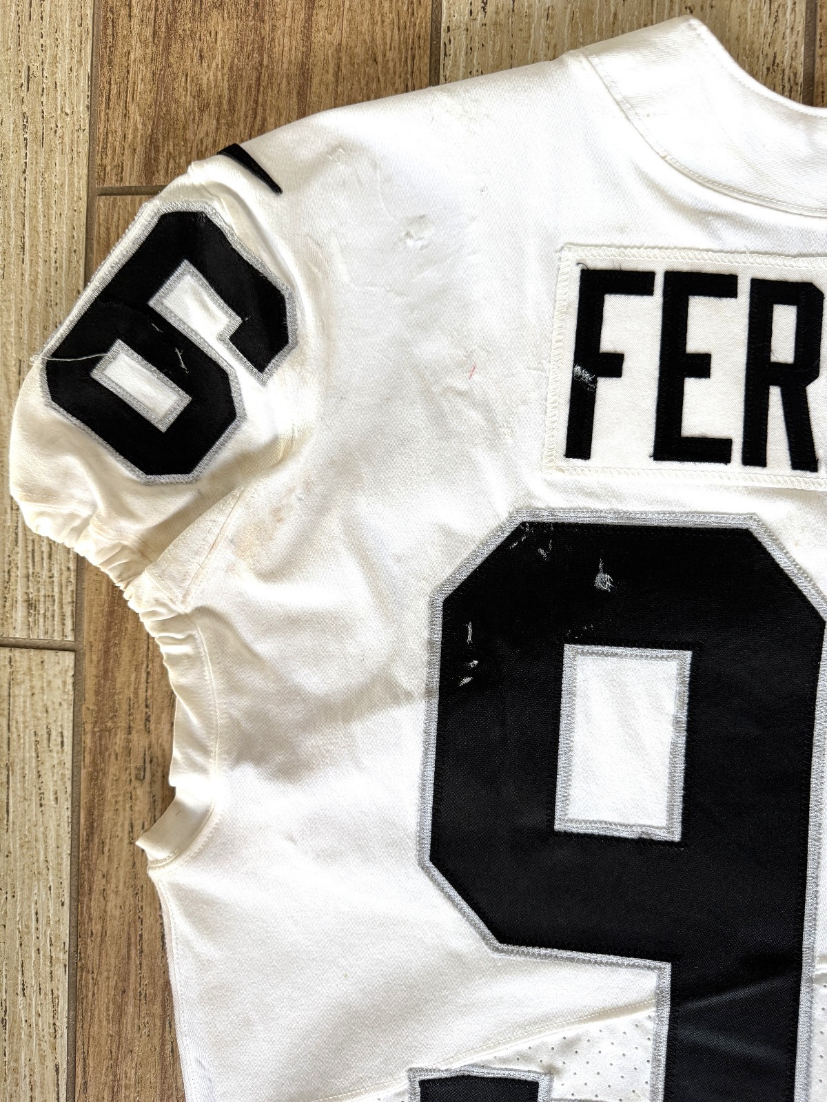 Clelin Ferrell GAME WORN💪12.01.19 Oakland Raiders⚫⚪Nike NFL Jersey 👕vs. Chiefs view 5