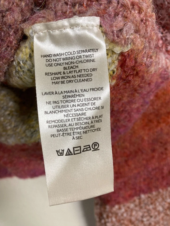 Suéter Free People My Girl Cuello Alto Rayas Mezcla Lana Capucha Cuello Talla Pequeña Foto 4 de 4