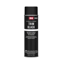 SEM 39143 Trim Black 15 oz Aerosol, Satin Black Automotive Trim Paint, Flexible