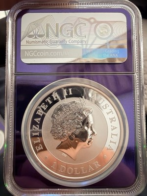 2015P S$1 Australian Koala NGC MS69 - 1 Troy Oz .999 Fine Silver