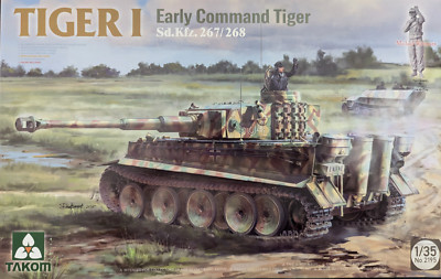 Takom 2195 - 1:35  TIGER I early prod. Command Tiger mit 1:35 Wittmann Figur