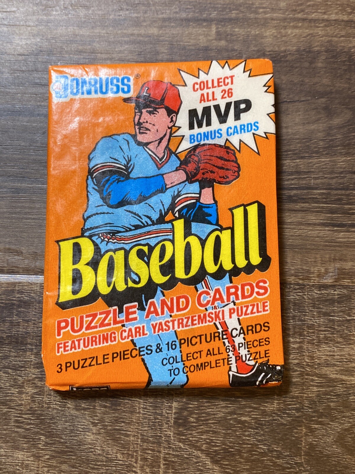 1990 Donruss Baseball Cards, 1 Unopened Sealed Wax PACK From Wax Box