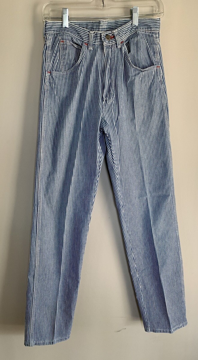 Vintage Wranglers 29x32 High Waisted Vertical Striped