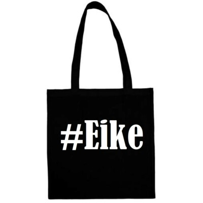 Tasche Beutel Baumwolltasche #Eike Hashtag Einkaufstasche Schulbeutel Turnbeutel