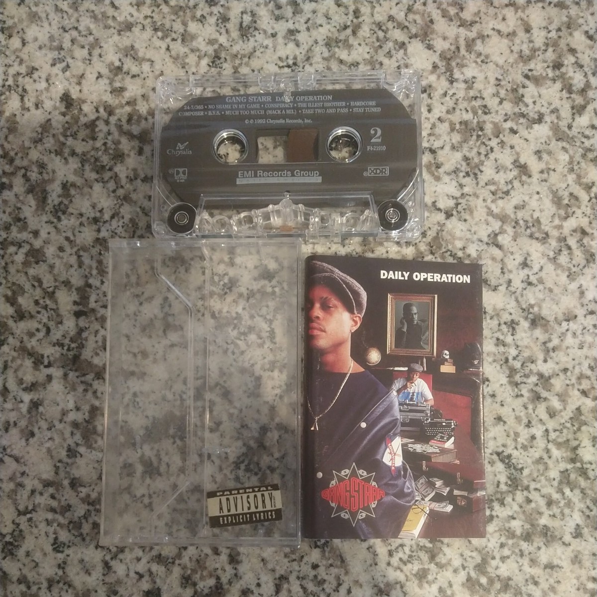Gang Starr Daily Operation Cassette Tape 1992 Chrysalis Records
