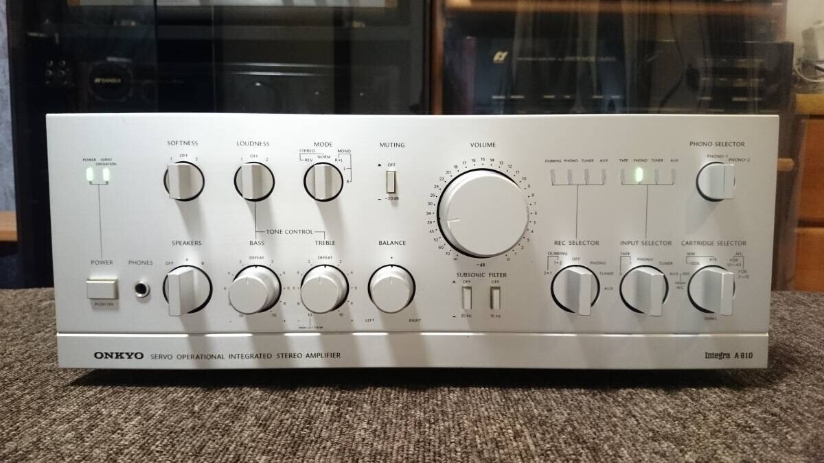 整備済 ONKYO オンキョー プリメインアンプ Integra A-810 ONKYO Integra A-810 Stereo Integrated Amplifier Maintenance