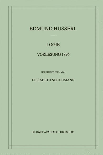 Thumbnail - Logik Vorlesung 1896 | Buch | 9789401038232