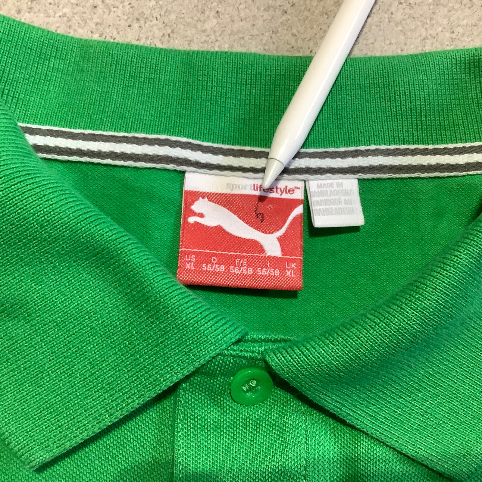 PUMA Sport Lime Green Polo Shirt Golf men’s (XL) ECU … Gem