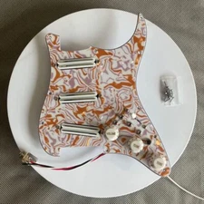 SSS Prewired Loaded Strat pickguard Set High Output Dual Pickups For ST