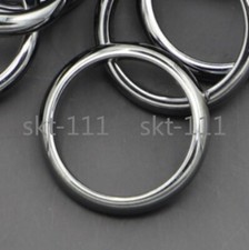 4mm Real Non Magnetic Black Flat Hematite Basic Ring Size 6-12# Health Healing