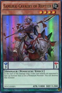 Samurai Cavalry of Reptier - DOCS-ENSP1 - Ultra Rare - Limited Edition x3 - Near