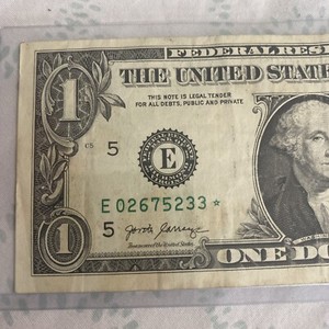 $1 Dollar Bill Star Note 