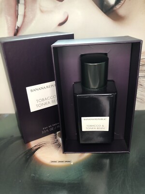 NIB Banana Republic TOBACCO TONKA BEAN oz 75 ml Eau