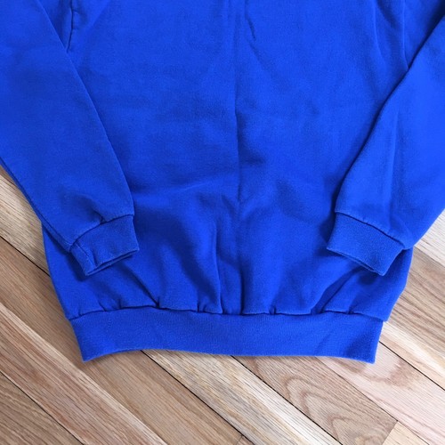 VTG 90s JERZEES Boys Crew Sweatshirt USA Blue 16-18 XL - Picture 9 of 11