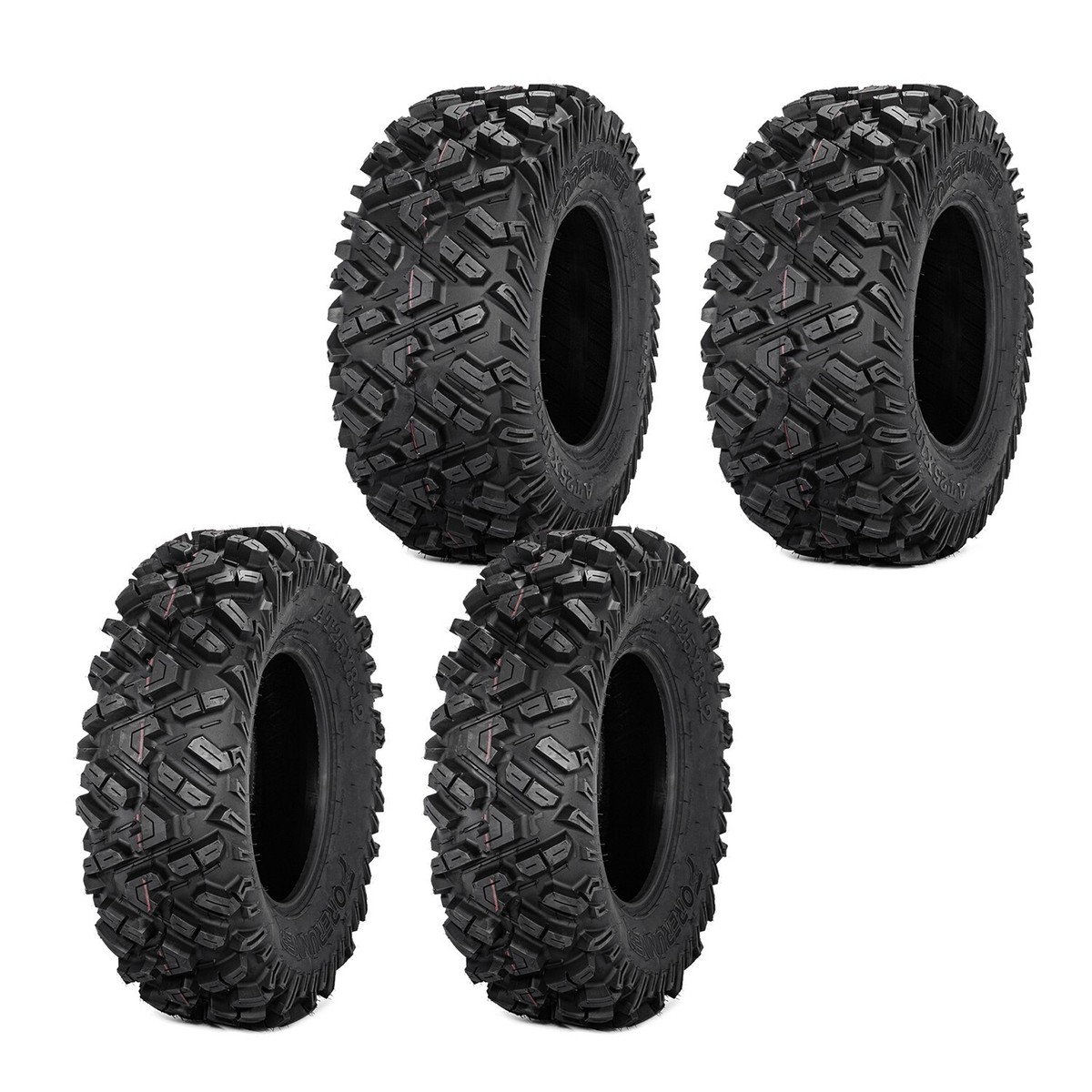 SUNROAD 25x8-12 & 25x10-12 ATV UTV Tire Set - 6PR All Terrain Sport