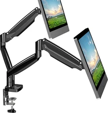 Dual Monitor Mount, Dual Monitor Desk Mount for Two Ultrawide 22"-34" Flat/Curve
