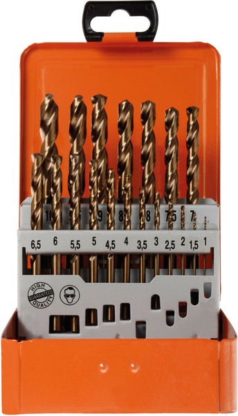Projahn 19-Tlg. Spiralbohrer-Set Kurz Din 338 Hss-Co 5% Typ Va Eco 1-10Mm 0,5-image