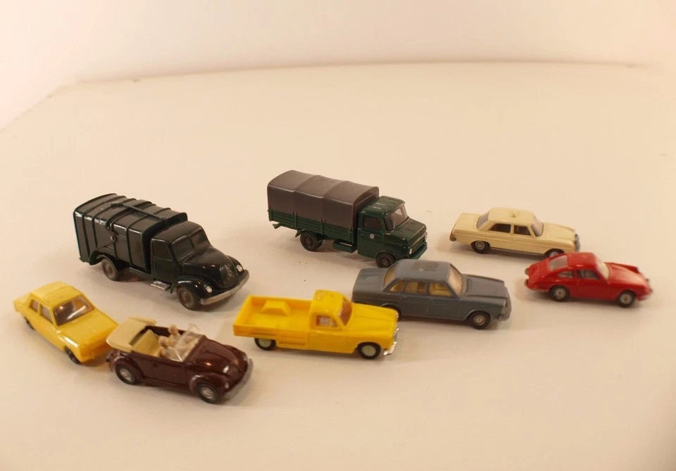 Wiking Märklin Set Von 8 Autos Volkswagen VW Peugeot Mercedes Volvo 1/87 HO - Bild 3 von 4