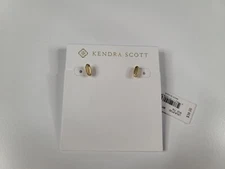 Kendra Scott Lola Stud Earrings Gold Plated #710 New With Tags Read Description⤵