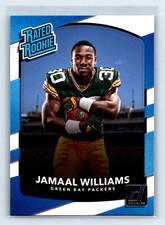 2017 Panini Donruss Jamaal Williams Rated Rookie Card #317 Packers Saints. rookie card picture