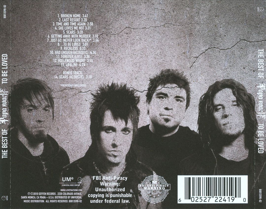Papa Roach Best Of CD To Be Loved Greatest Hits Album  