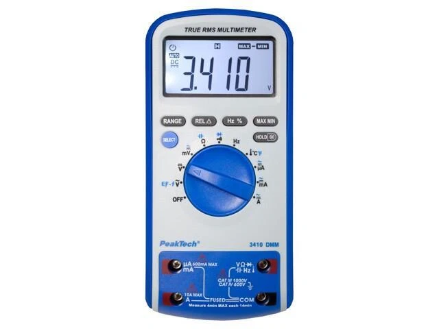 P 3410 Digitaler Multimeter LCD 3,83 Ziffern (6000),beleuchtet PEAKTECH - Bild 1 von 1